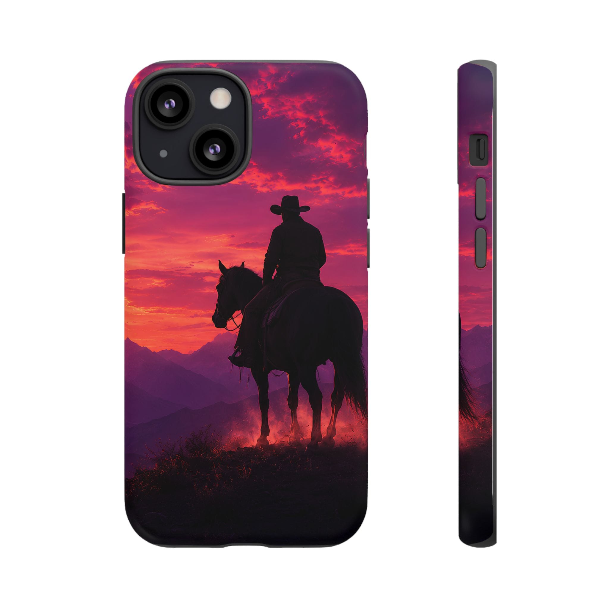 Cowboy Sunset Horseback Phone Case