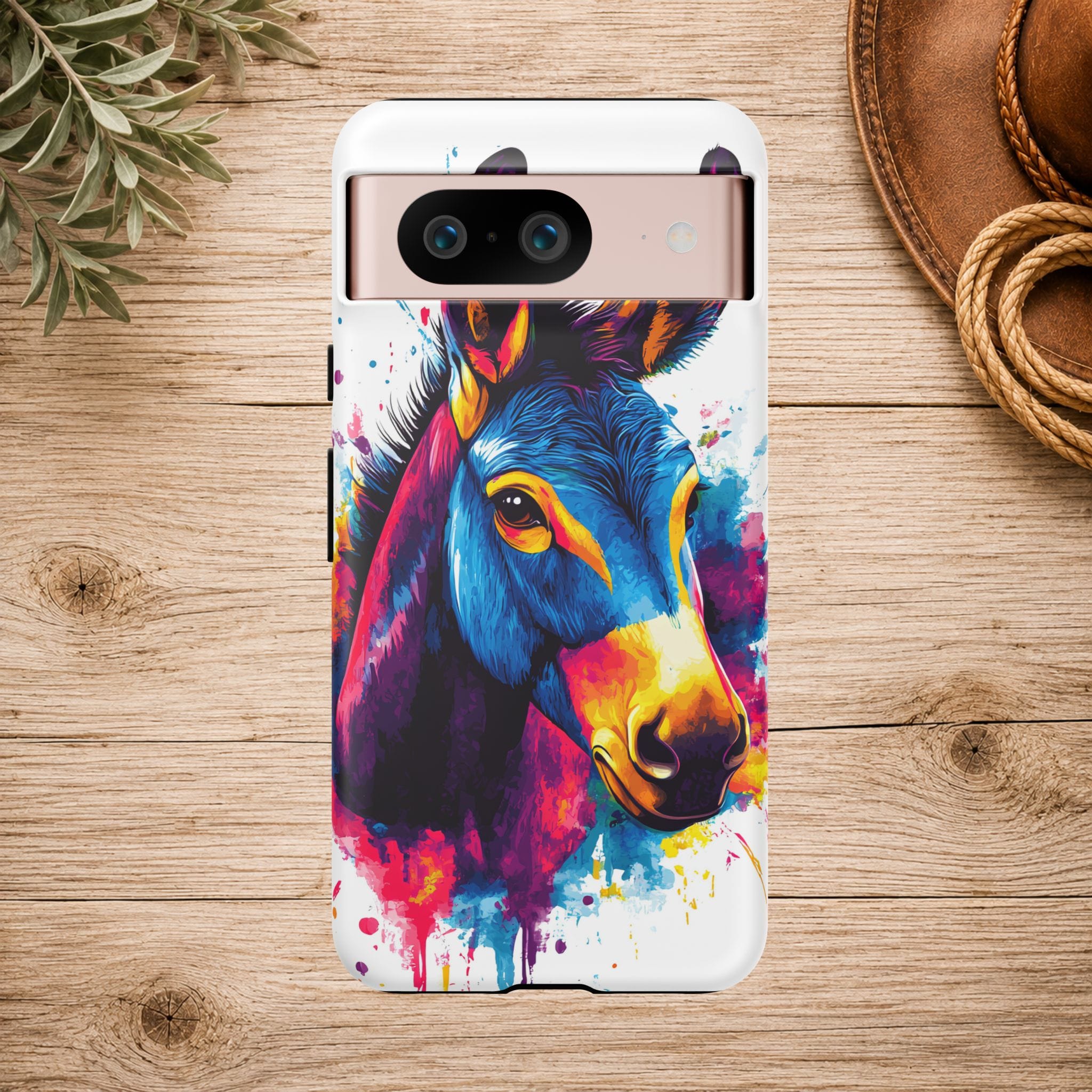 Color Splash Donkey Phone Case