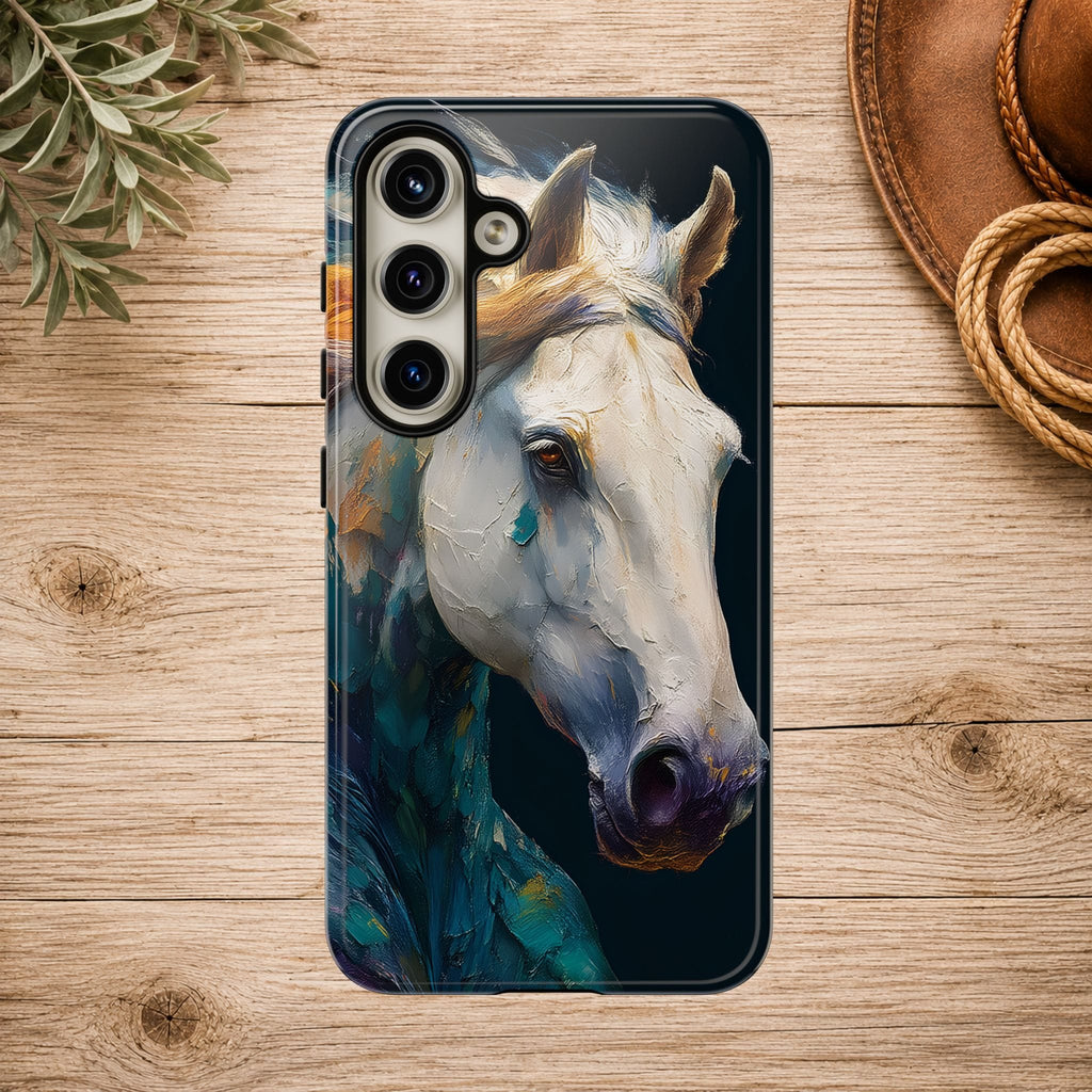 White Horse Art Phone Case
