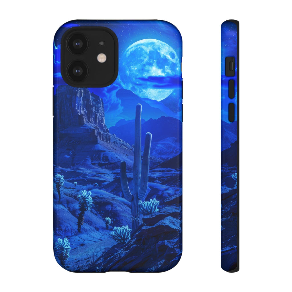 Blue Desert Moon Phone Case