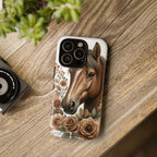 Painted Horse & Roses – Phone Case