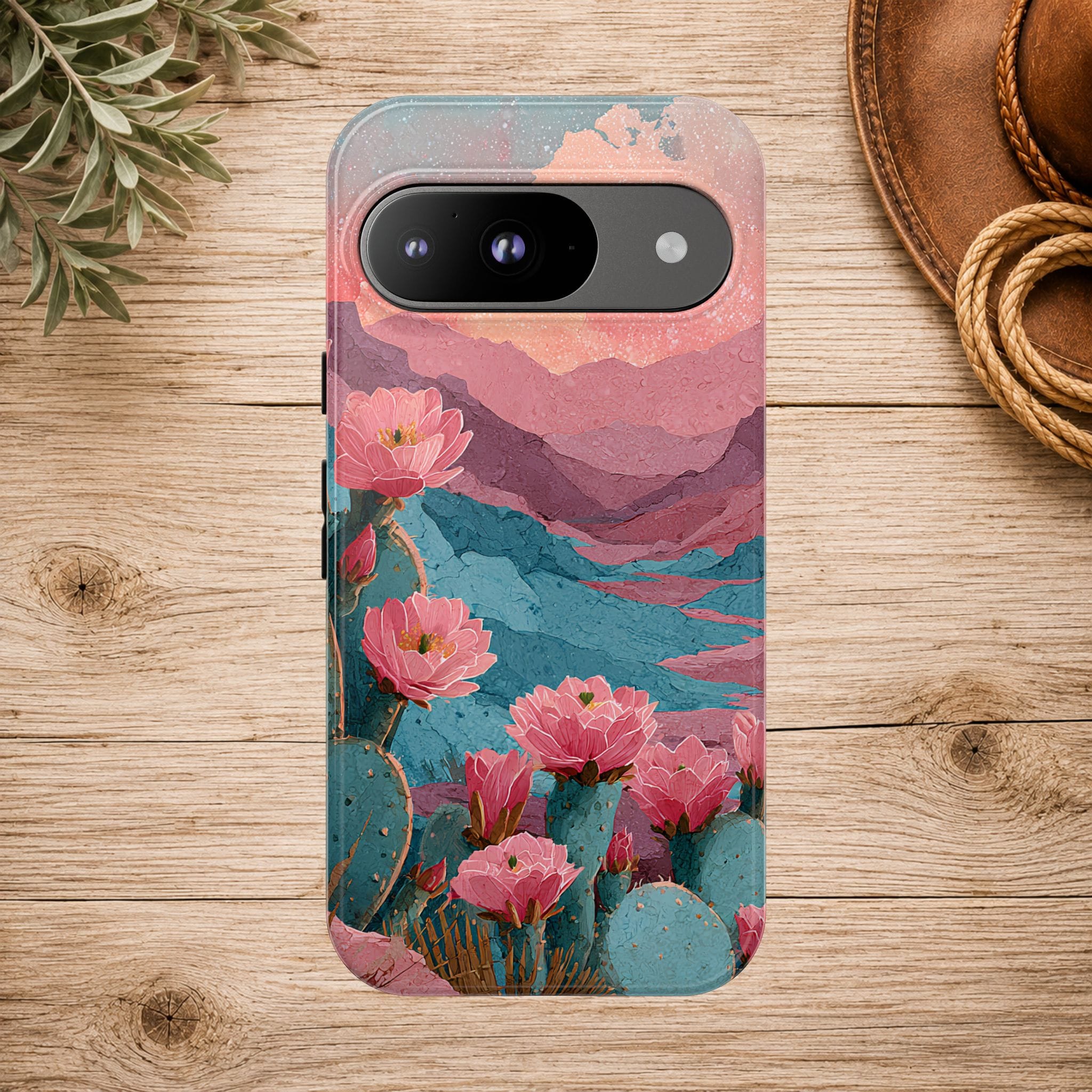 Desert Bloom Sunset Phone Case