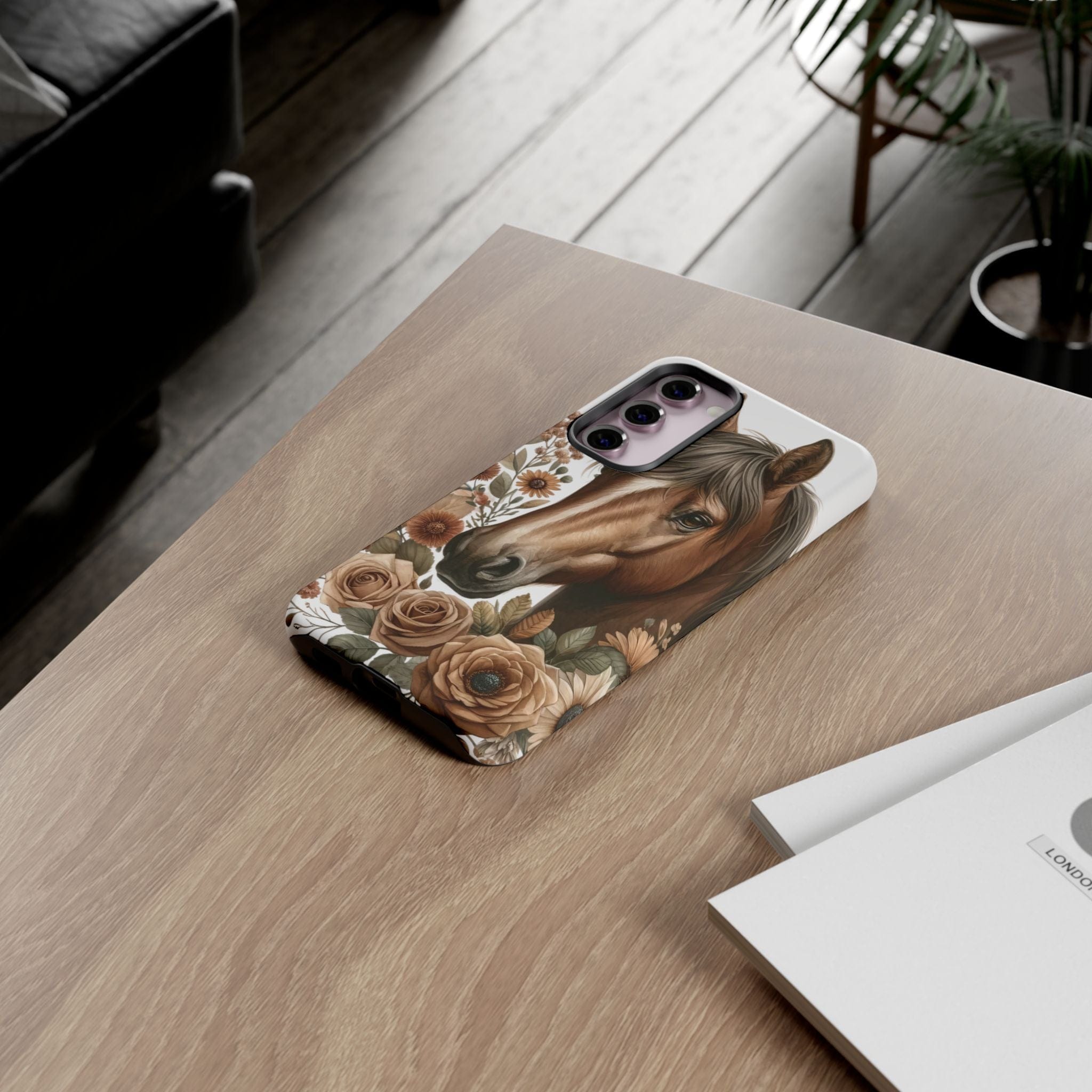 Painted Horse & Roses – Phone Case