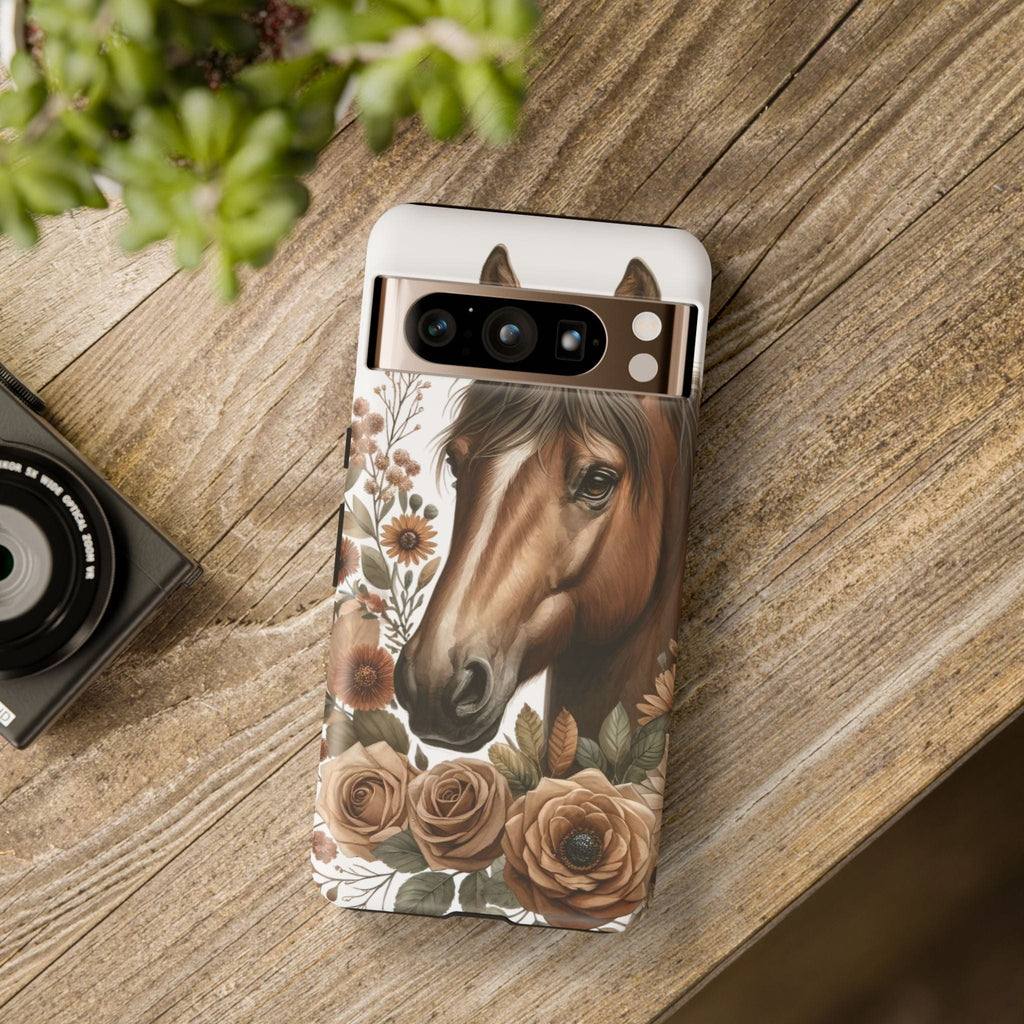 Painted Horse & Roses – Phone Case