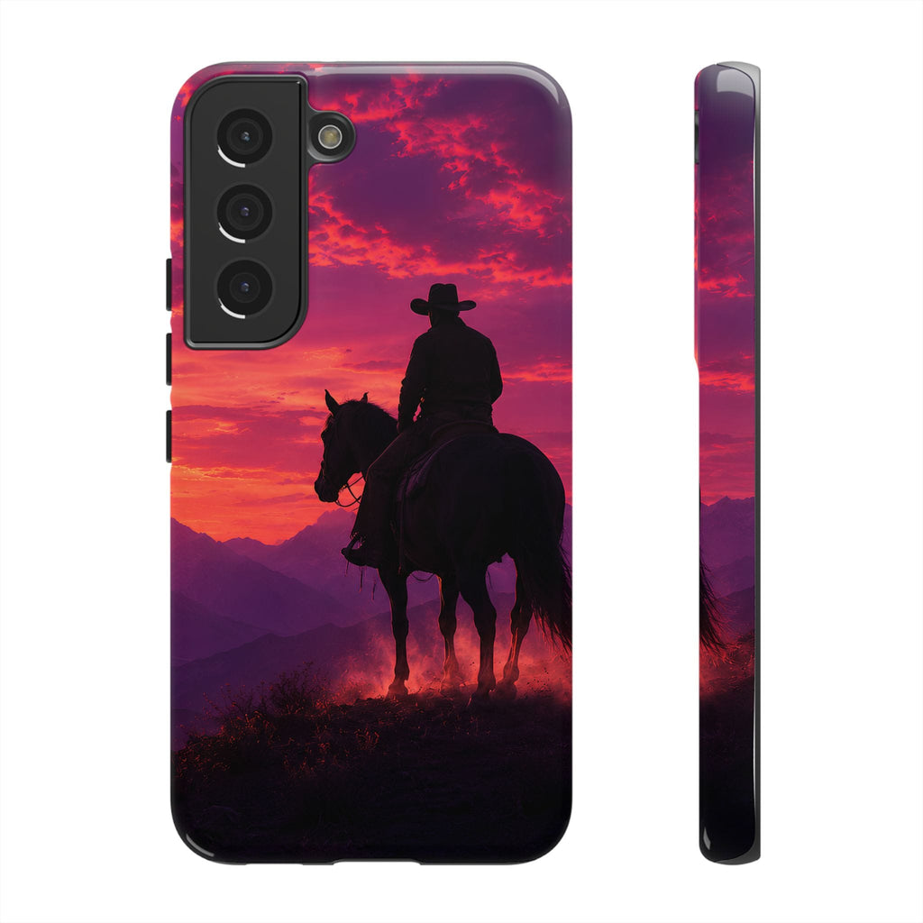 Cowboy Sunset Horseback Phone Case
