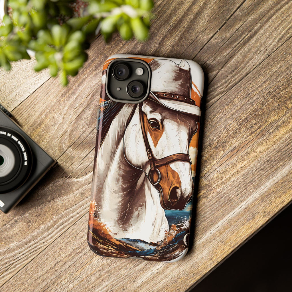 White Hat Horse-Phone Cases
