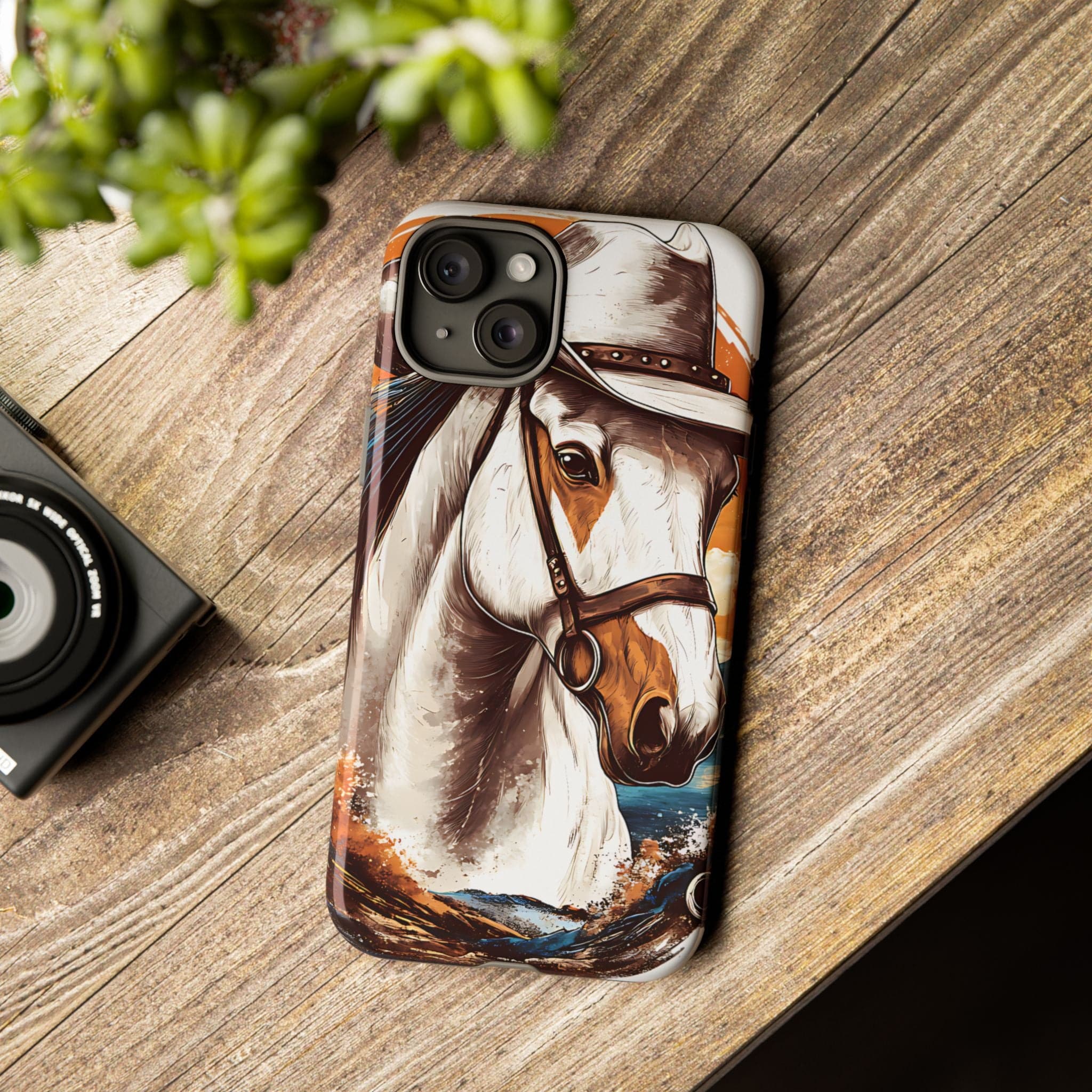 White Hat Horse-Phone Cases