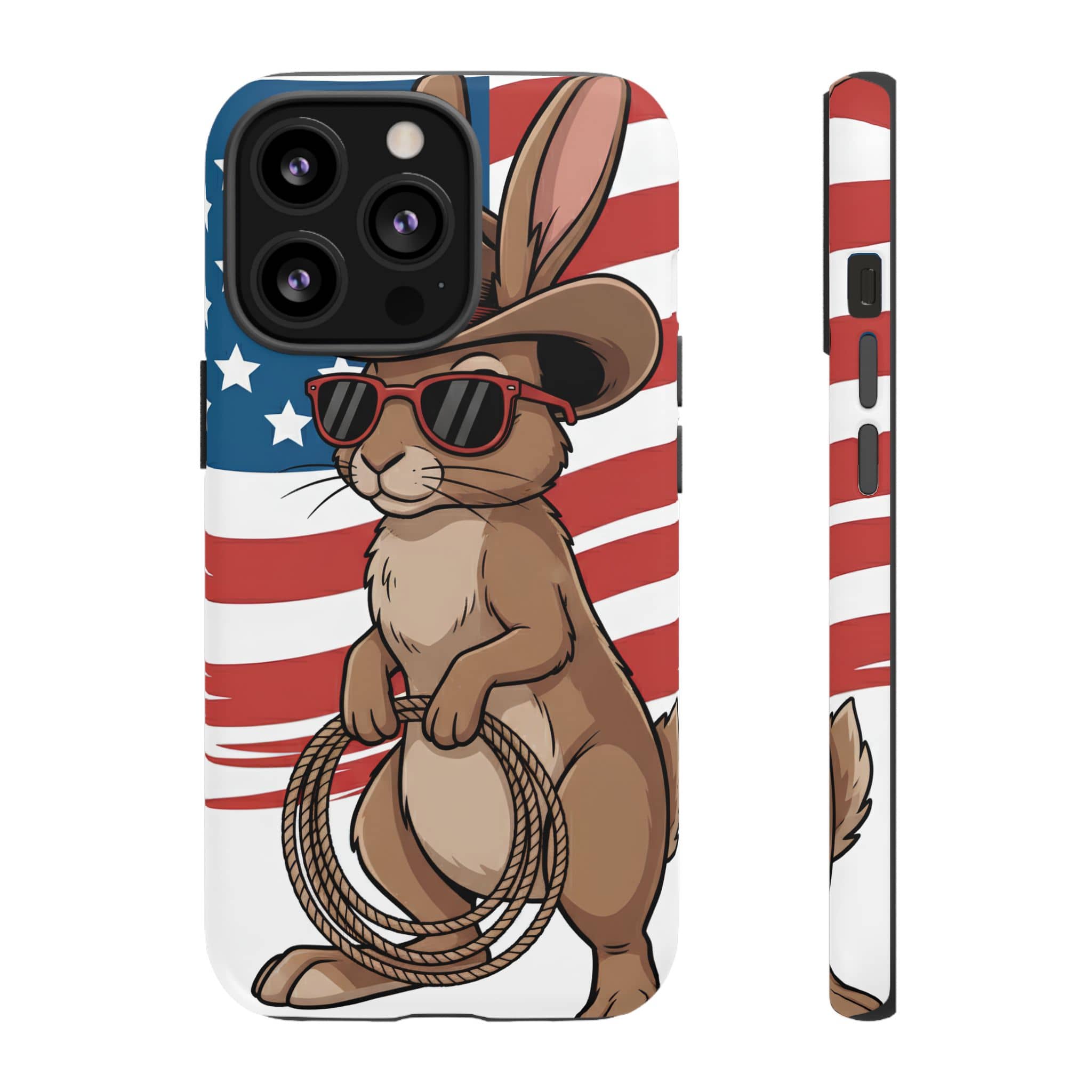 Patriotic Cowboy Bunny Phone Case