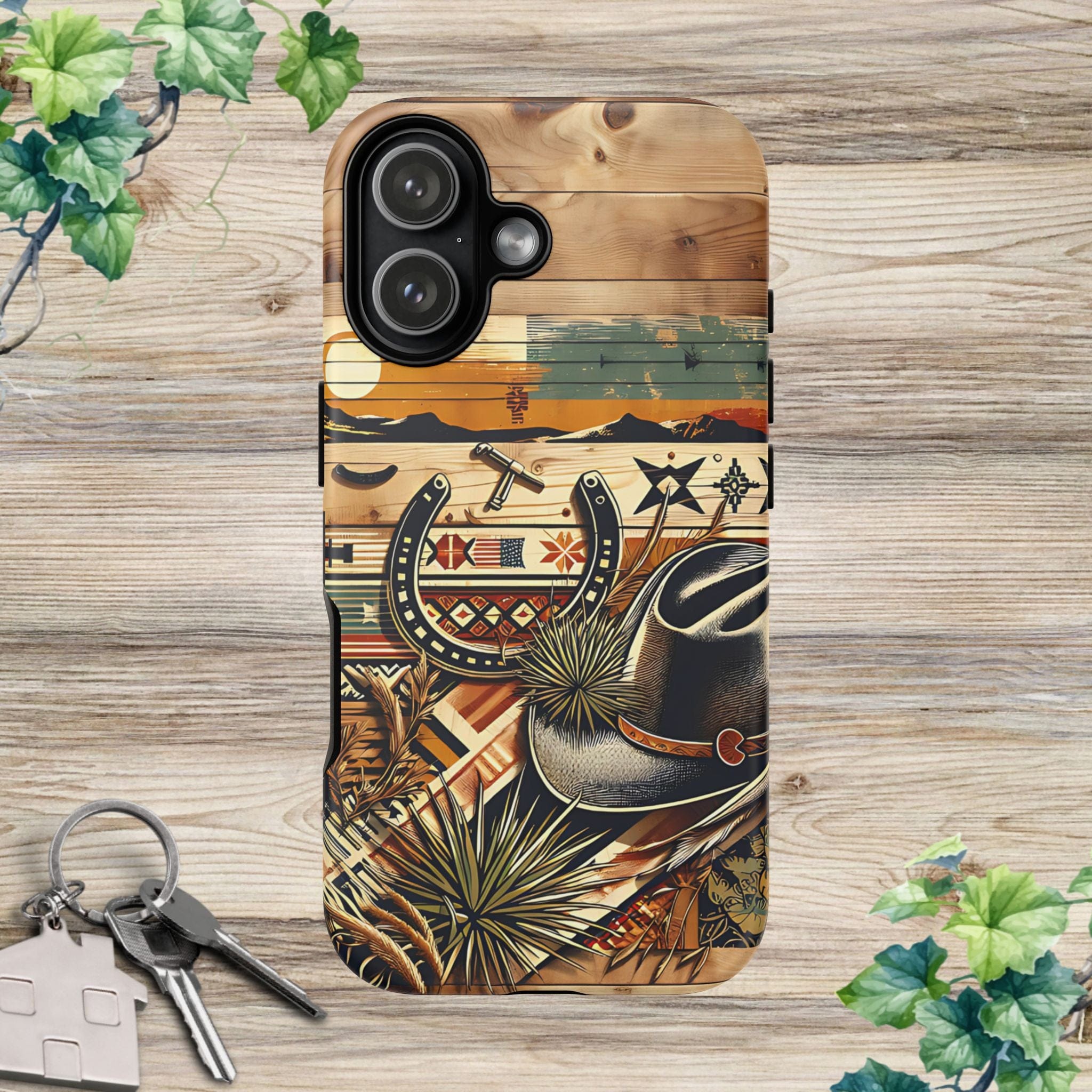 Hat and Horseshoes -Phone Case