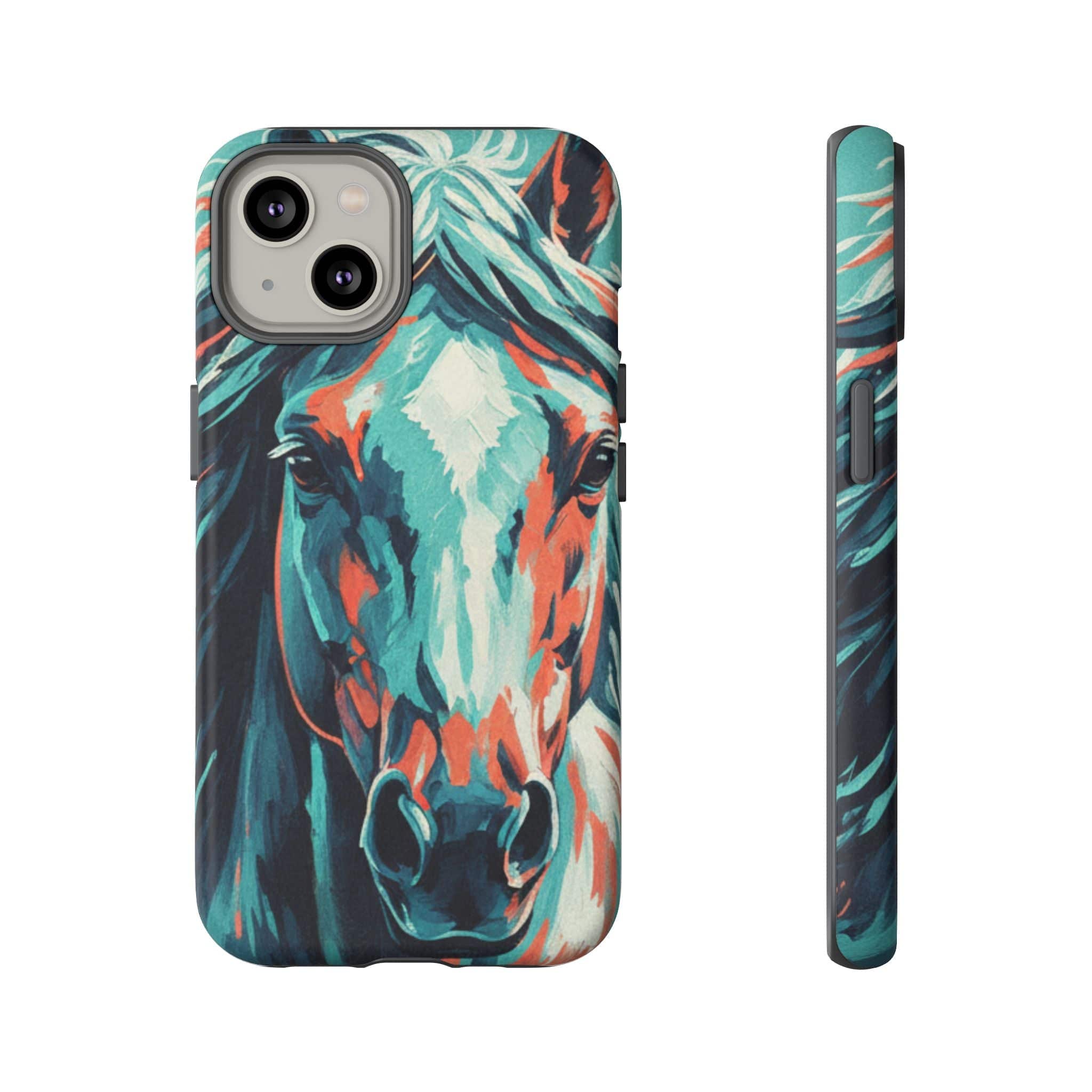 Colorful Horse Head – Turquoise