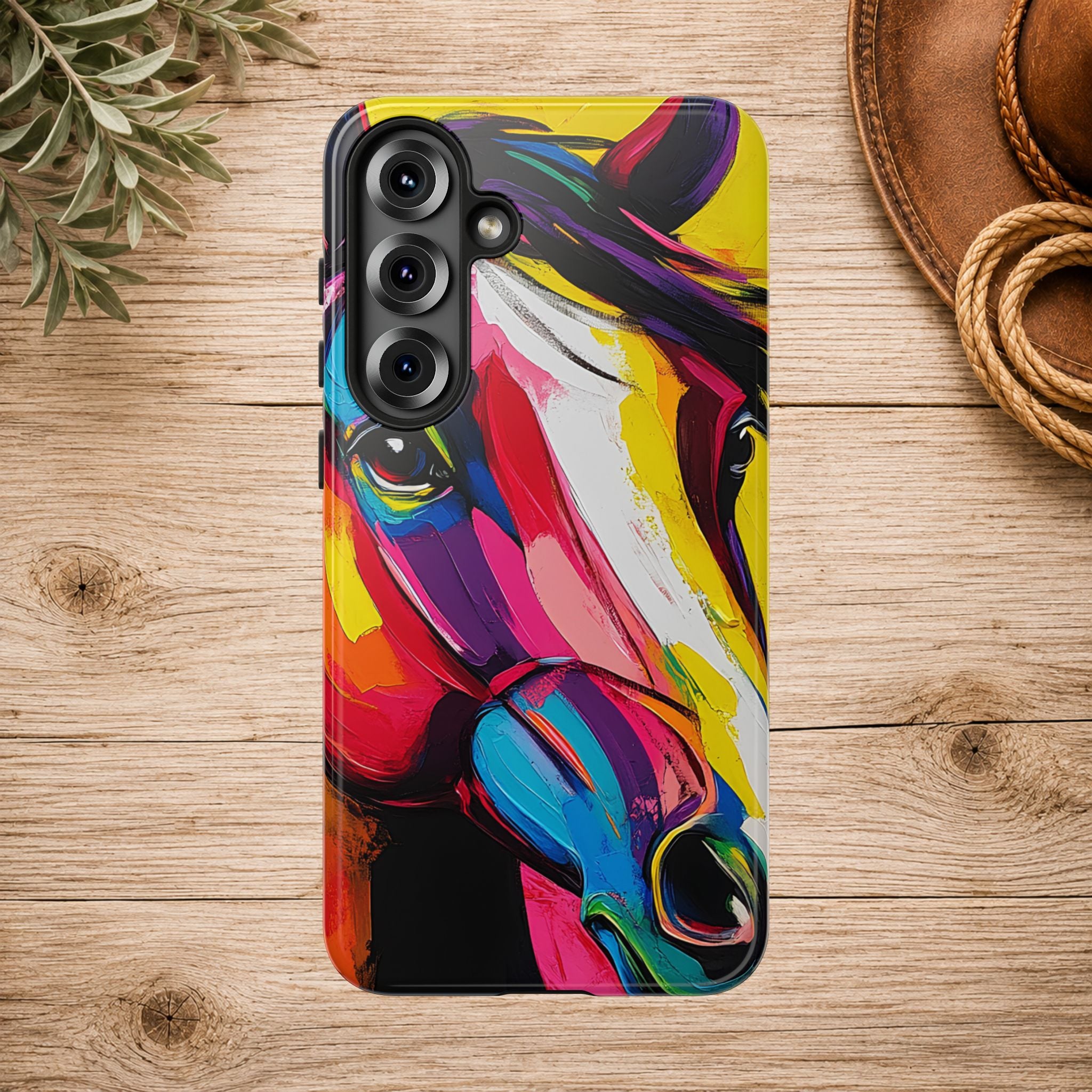 Abstract Colorful Horse Phone Case