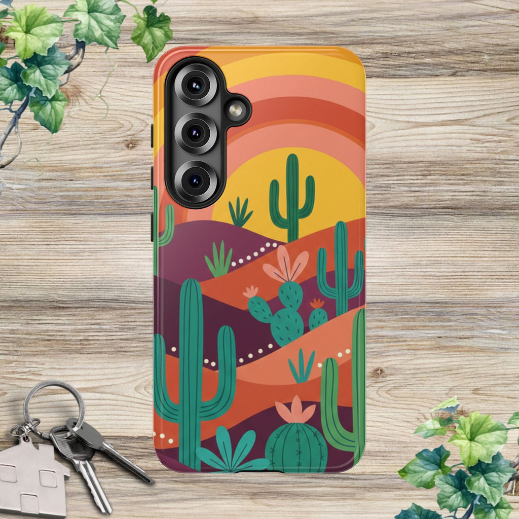 Desert Sunset Cactus Phone Case
