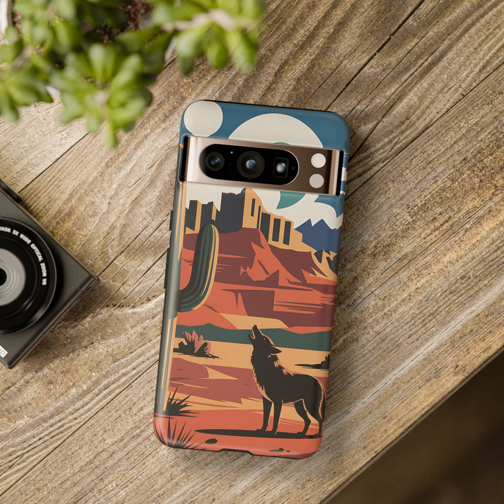 Mountain and Wolf -Phone Case