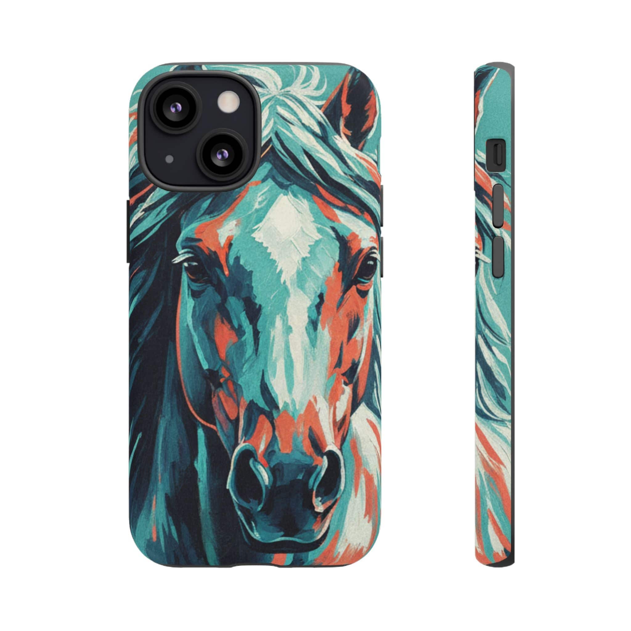 Colorful Horse Head – Turquoise