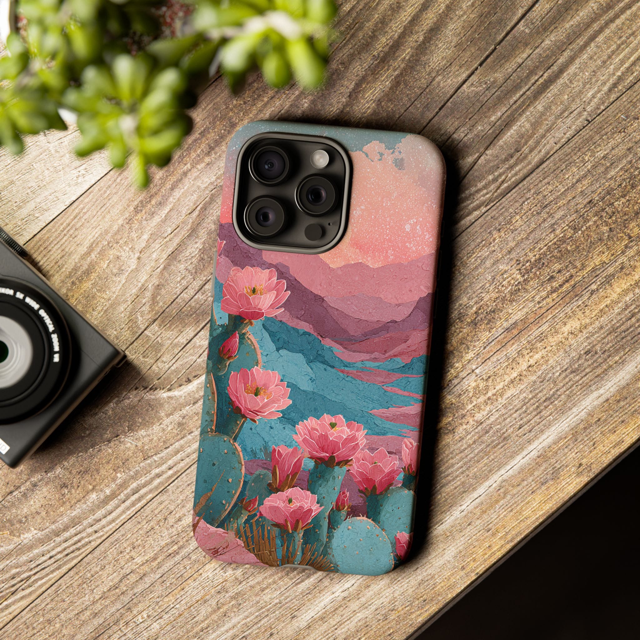 Desert Bloom Sunset Phone Case