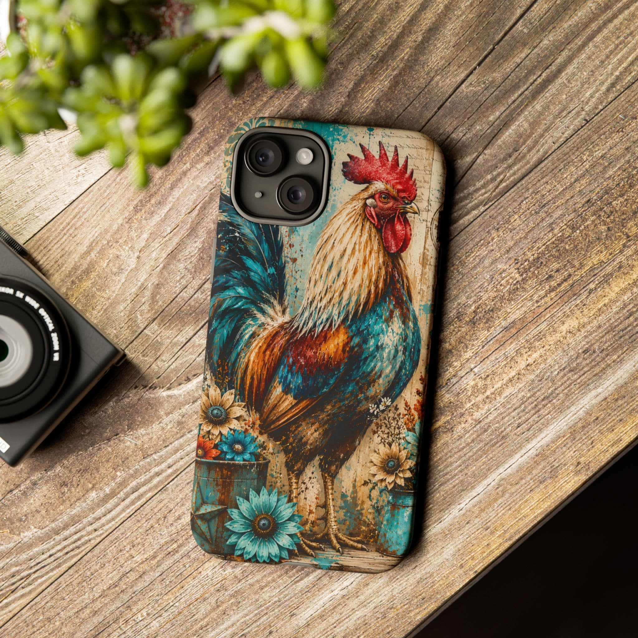 Rustic Farmhouse Rooster Phone Case