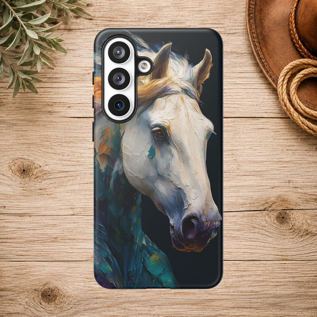 White Horse Art Phone Case