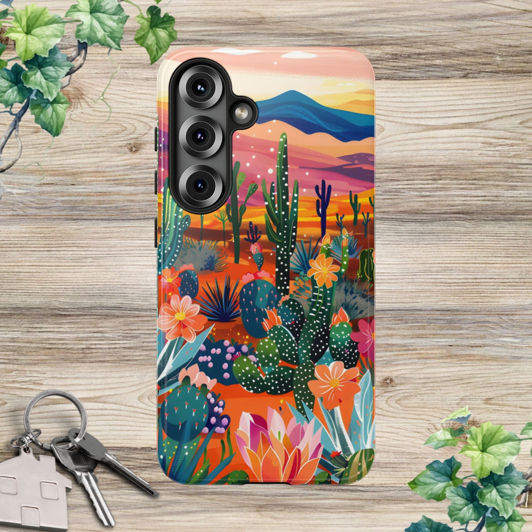 Colorful Cactus Phone Case