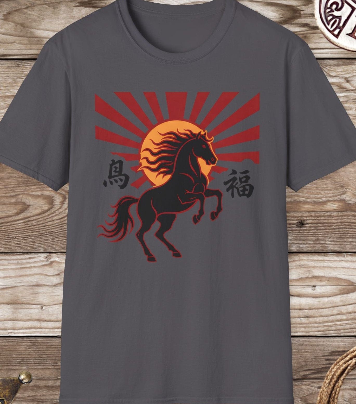 Horse Rising Sun T-Shirt