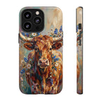Texas Bluebonnet Longhorn Phone Case