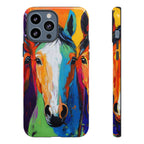 Colorful Horses Head - Phone Case