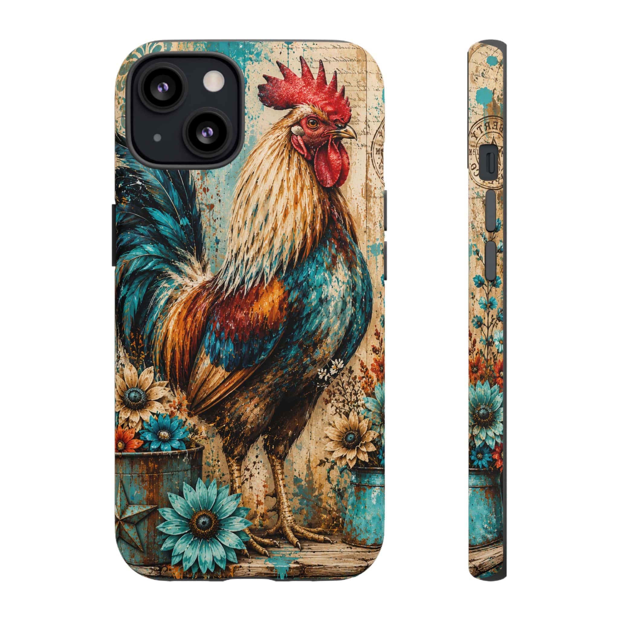 Rustic Farmhouse Rooster Phone Case