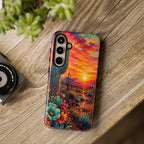Desert Sunset Bloom Western Phone Case