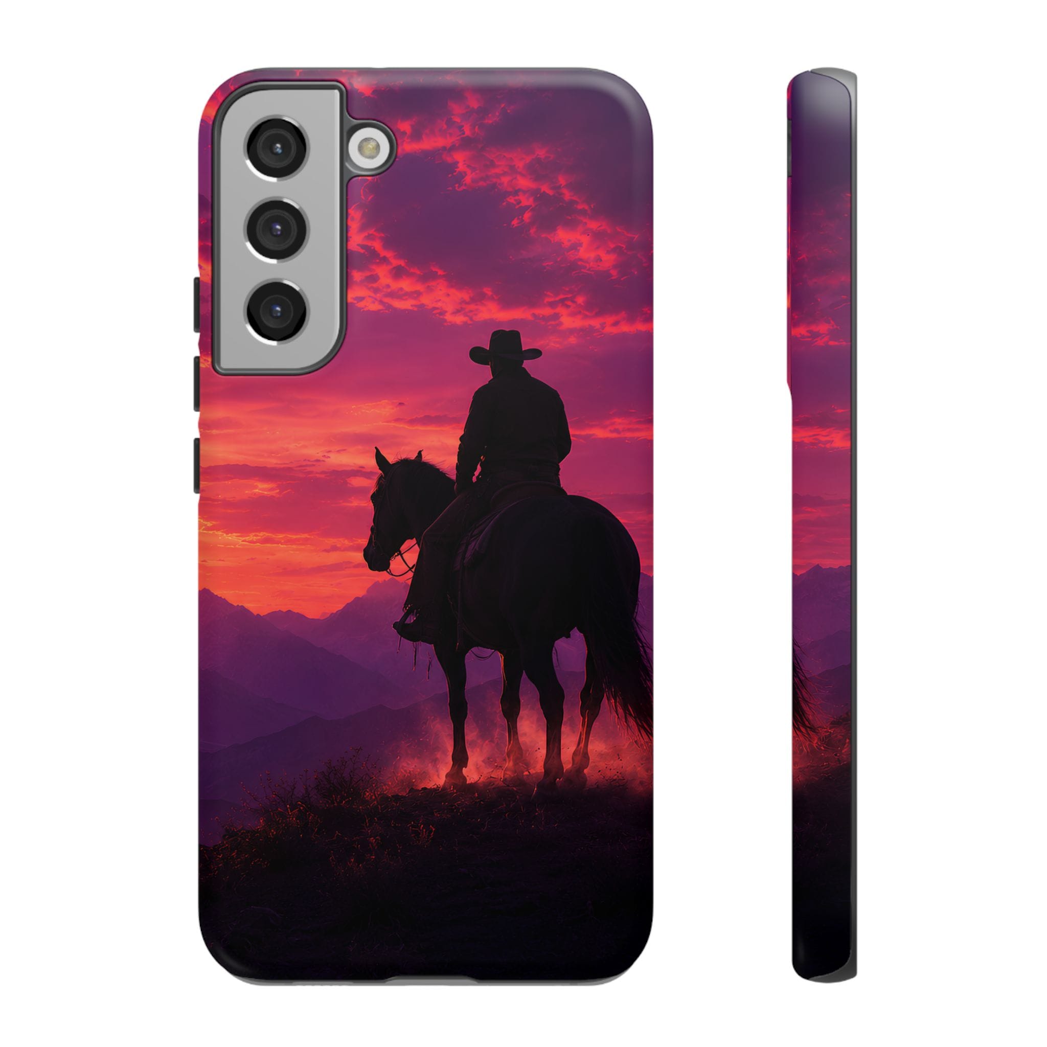 Cowboy Sunset Horseback Phone Case