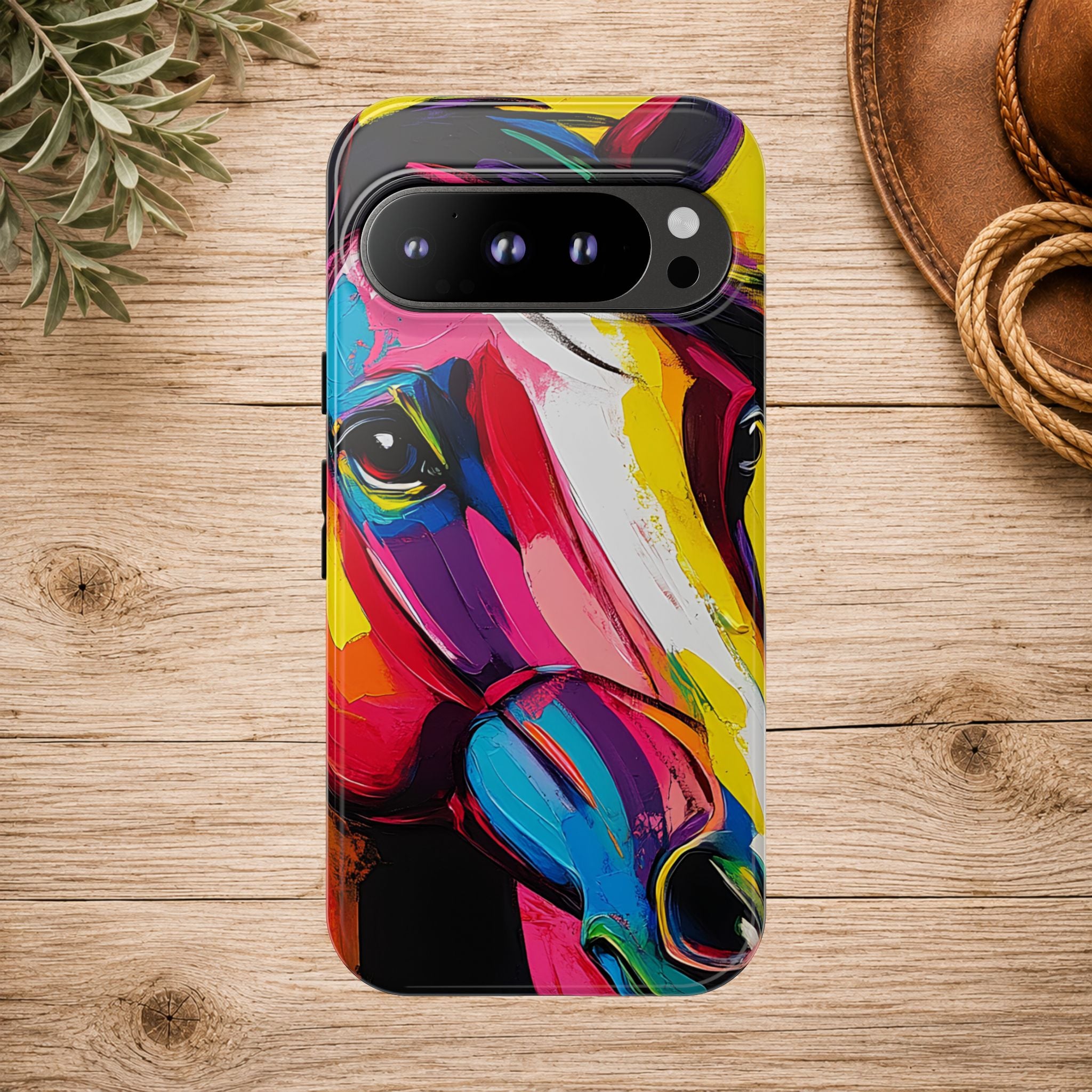 Abstract Colorful Horse Phone Case