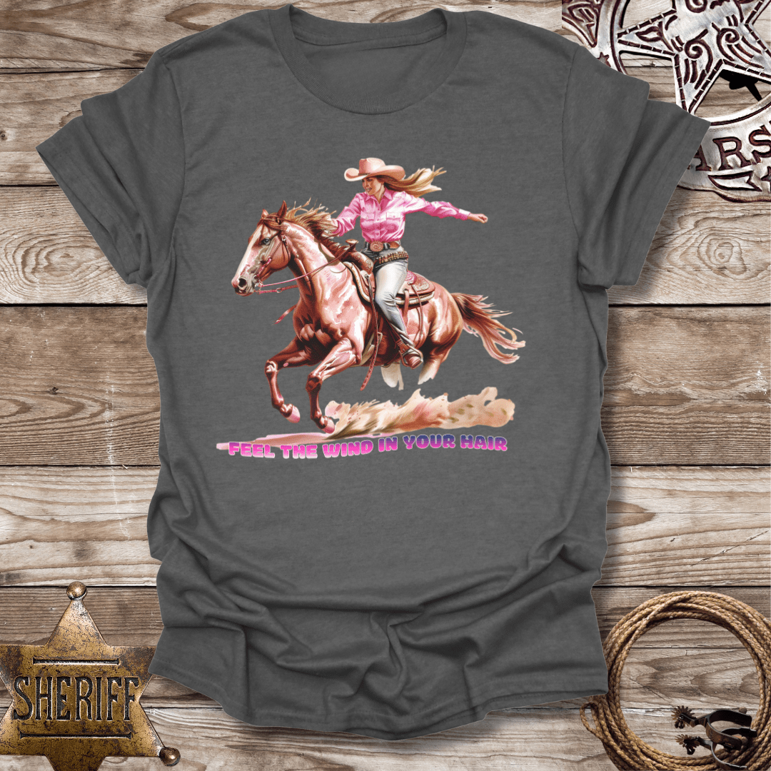Cowgirl Wind in Your Hair-T-Shirt