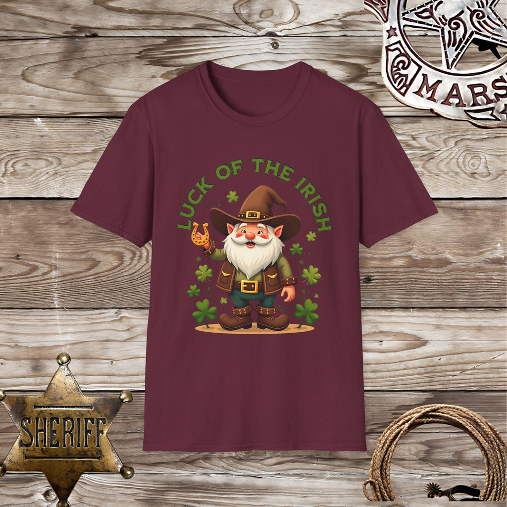 Gnome Luck of the Irish-T-Shirt