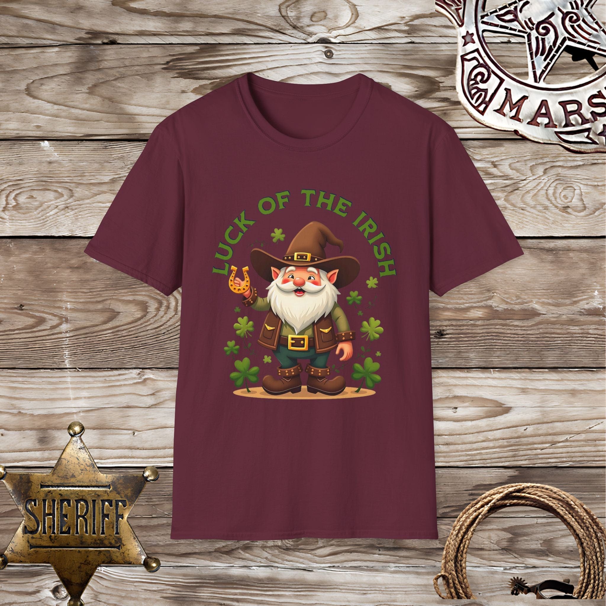 Gnome Luck of the Irish-T-Shirt