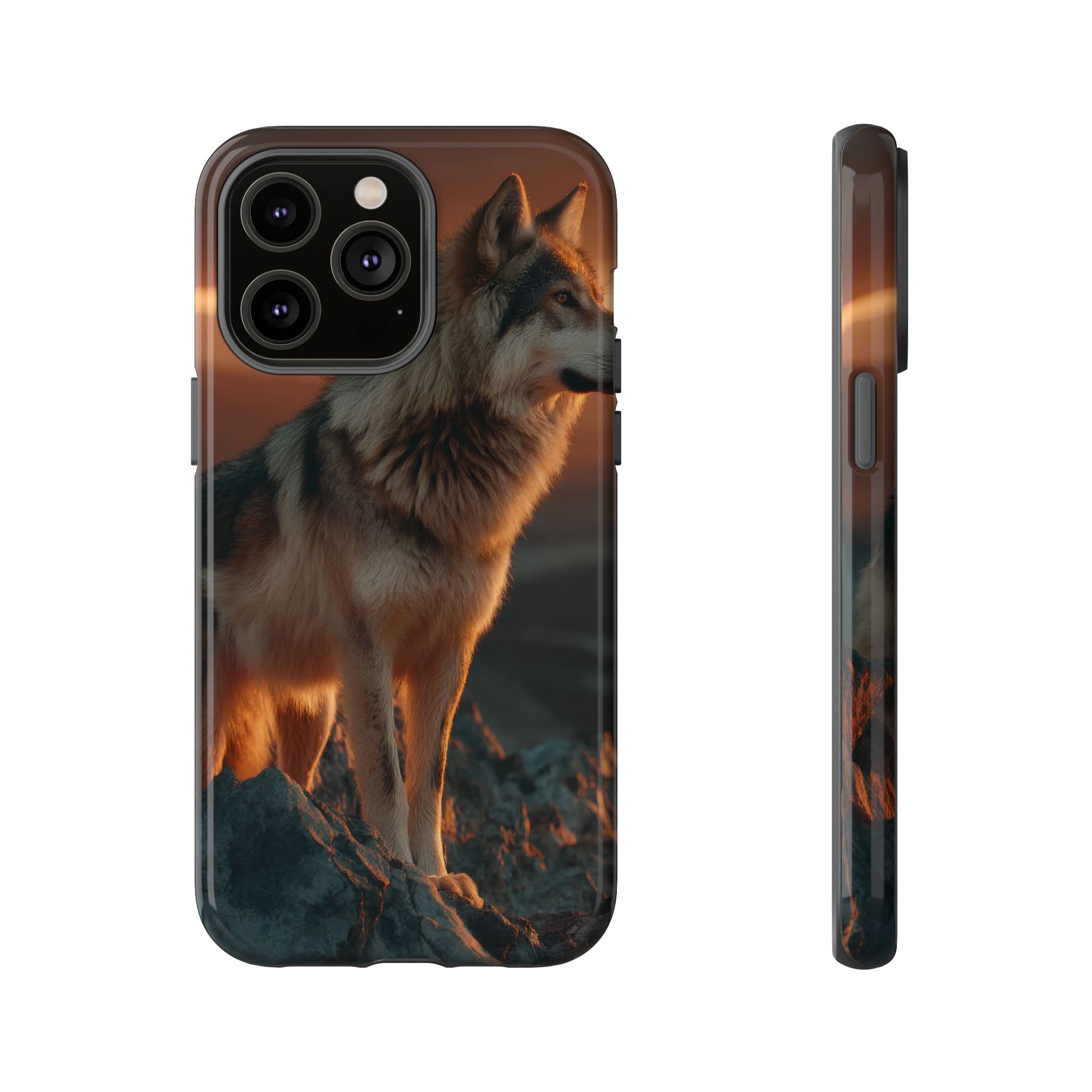 Wolf Sunset Phone Case