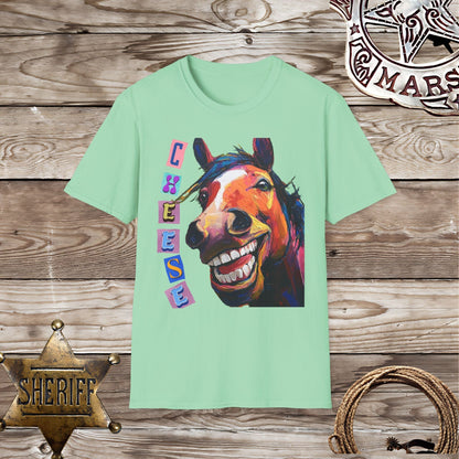 Softstyle Unisex T-Shirt: Horse say Cheese