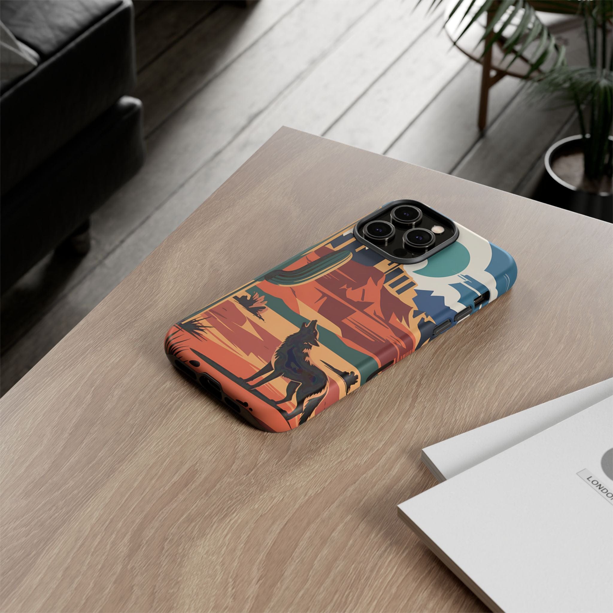 Mountain and Wolf -Phone Case