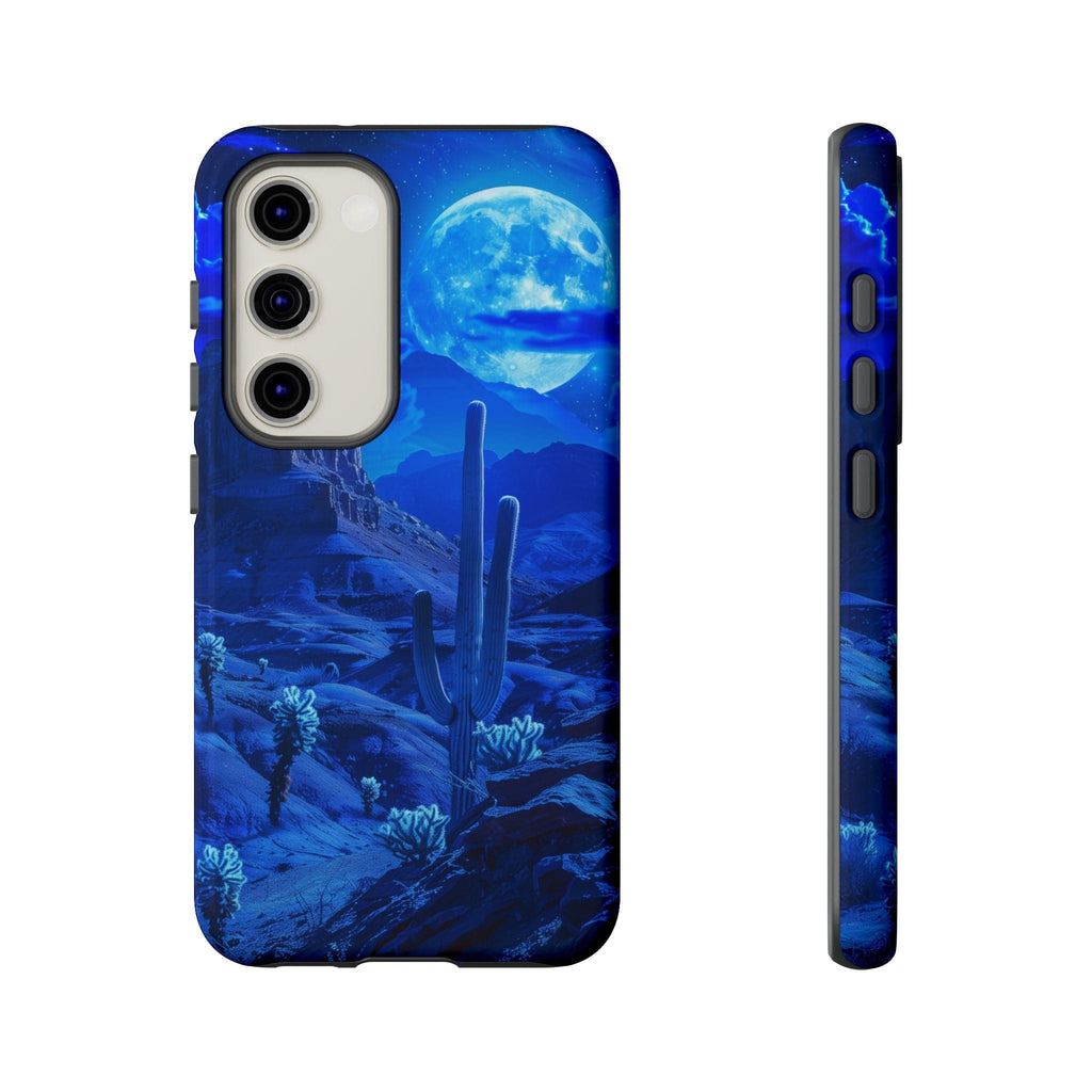 Blue Desert Moon Phone Case