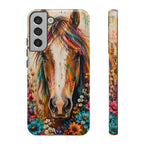Boho Wildflower Horse Phone Case