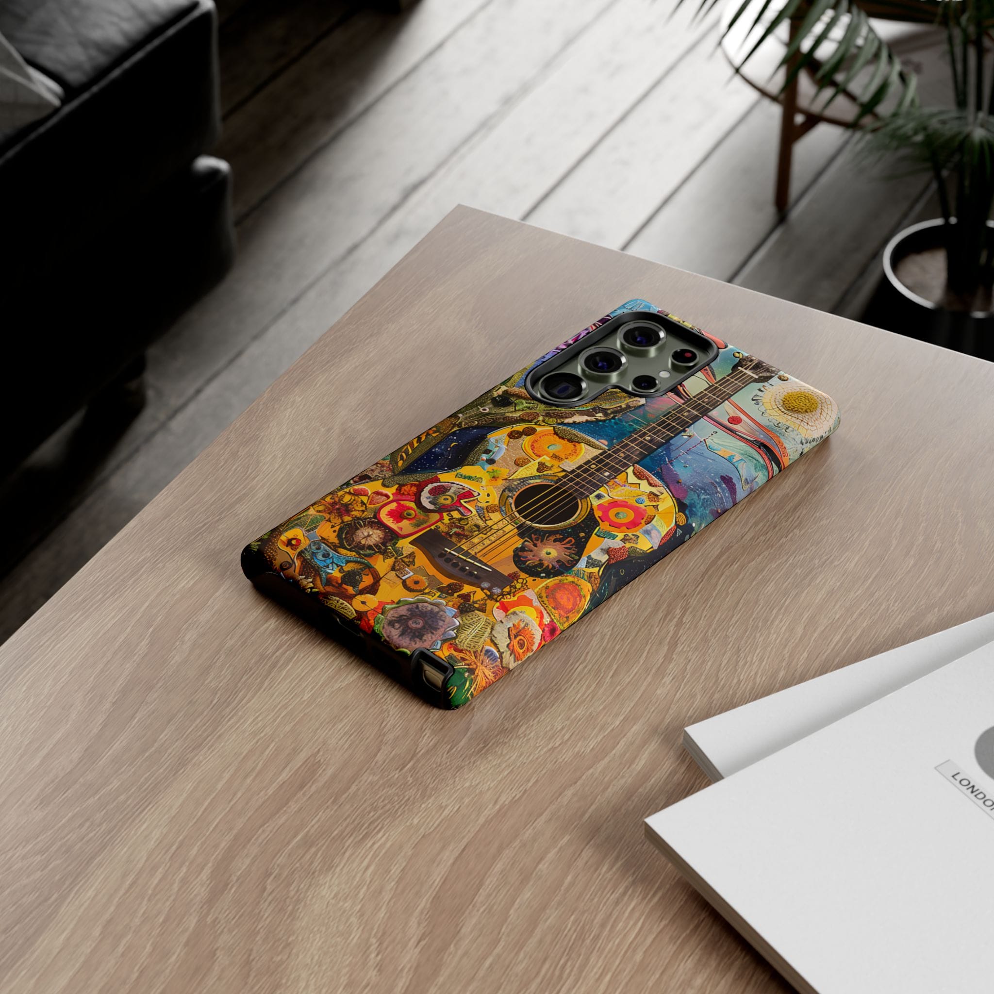 Floral Guitar- Phone Case
