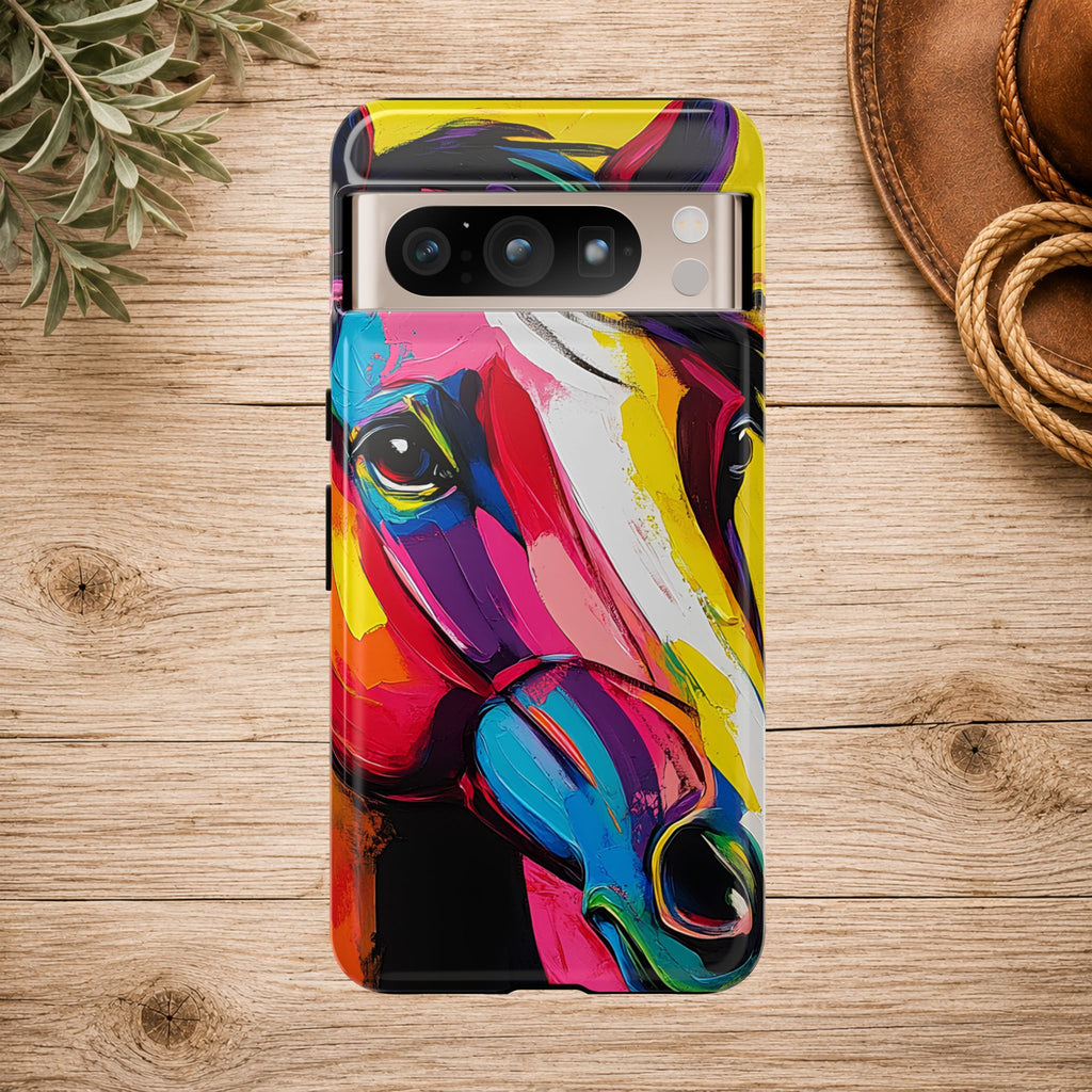 Abstract Colorful Horse Phone Case