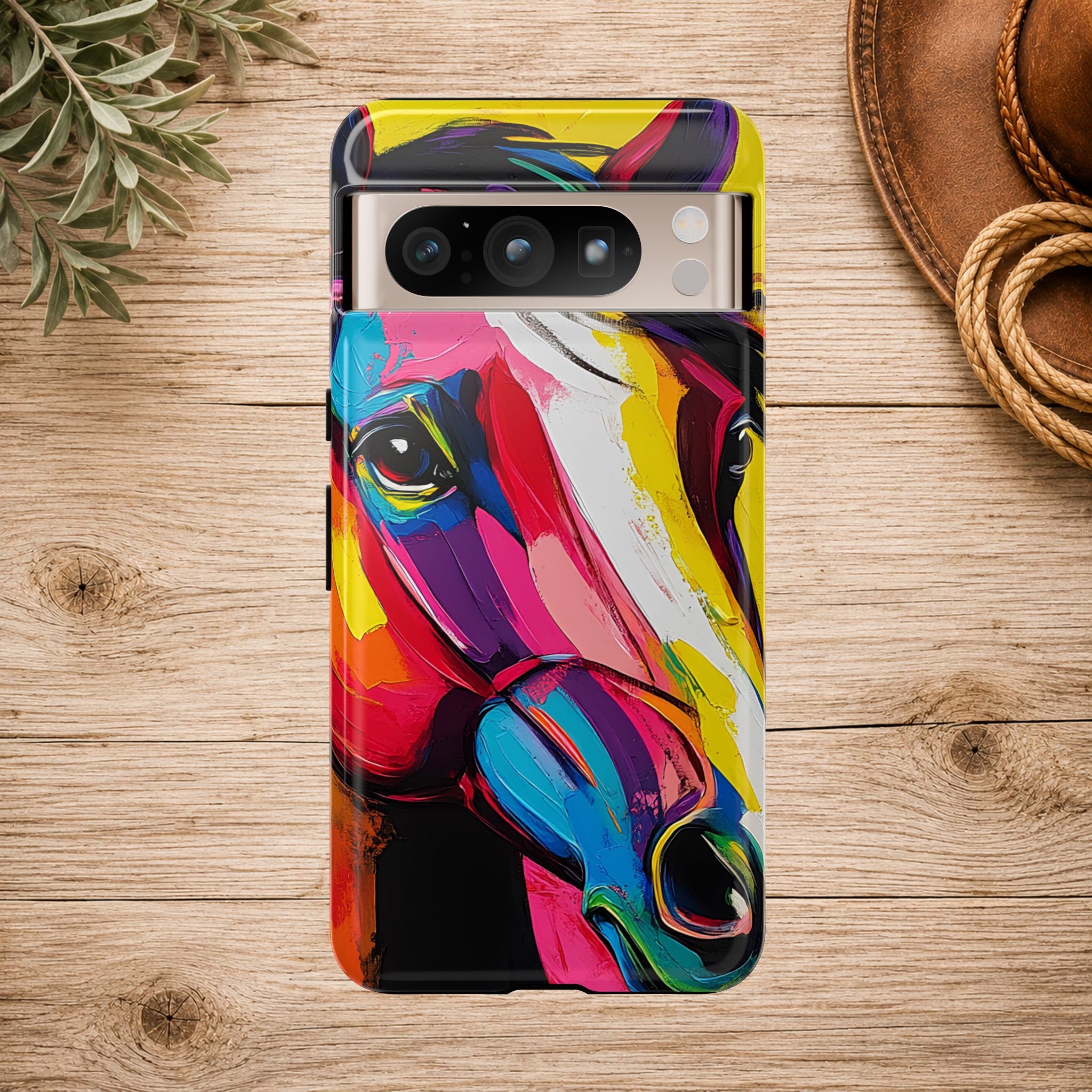 Abstract Colorful Horse Phone Case