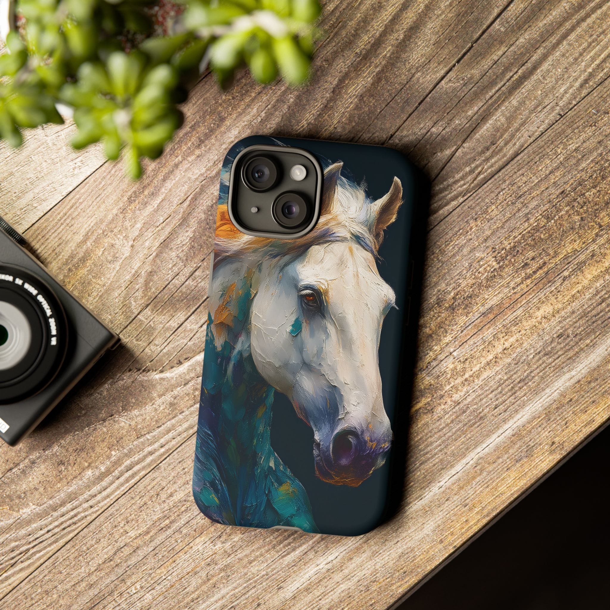 White Horse Art Phone Case