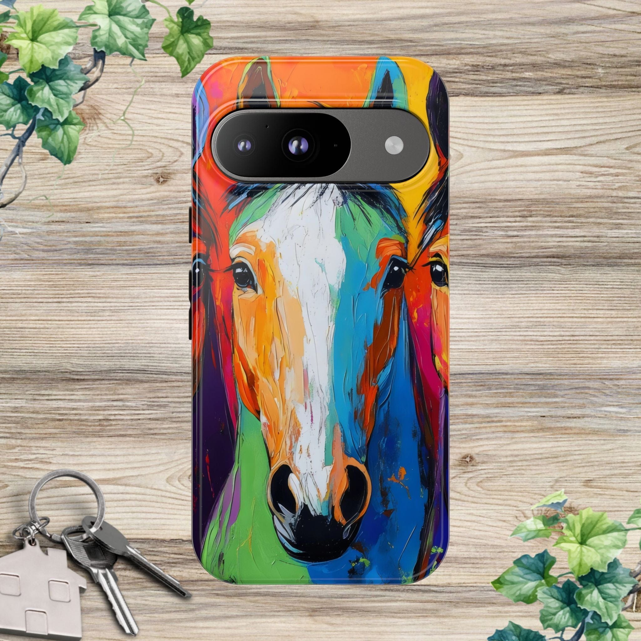 Colorful Horses Head - Phone Case