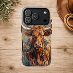 Texas Bluebonnet Longhorn Phone Case