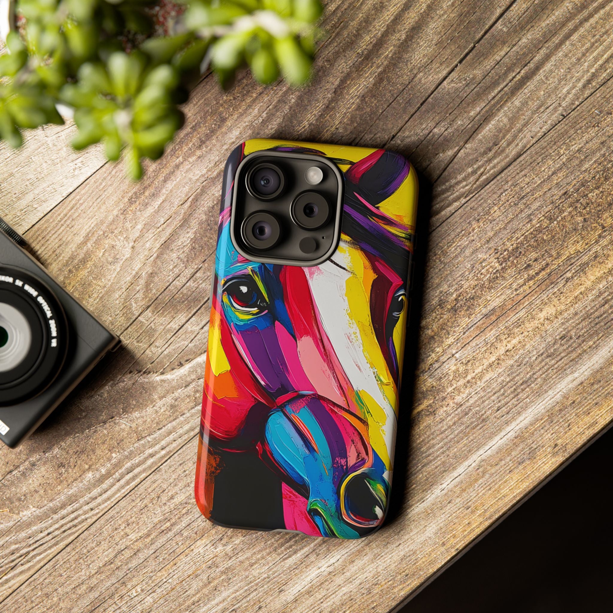Abstract Colorful Horse Phone Case