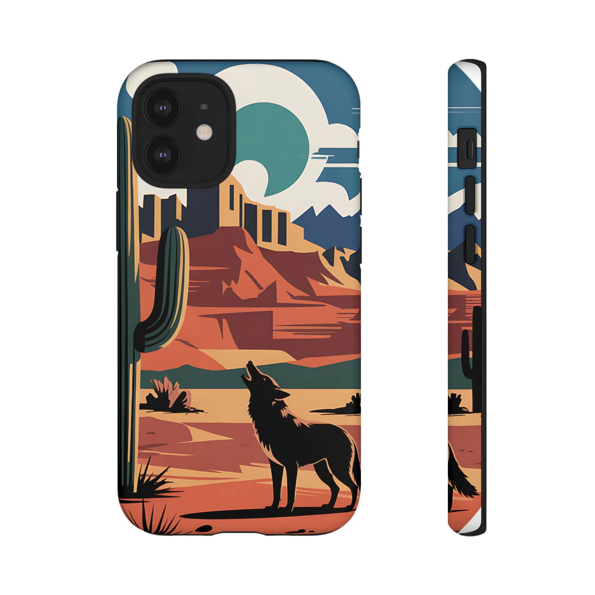 Mountain and Wolf -Phone Case