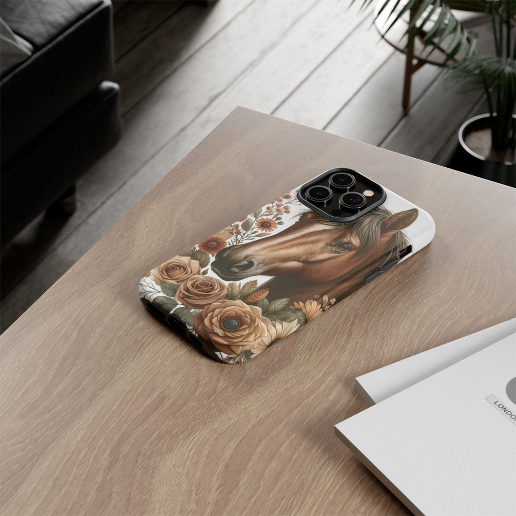 Painted Horse & Roses – Phone Case