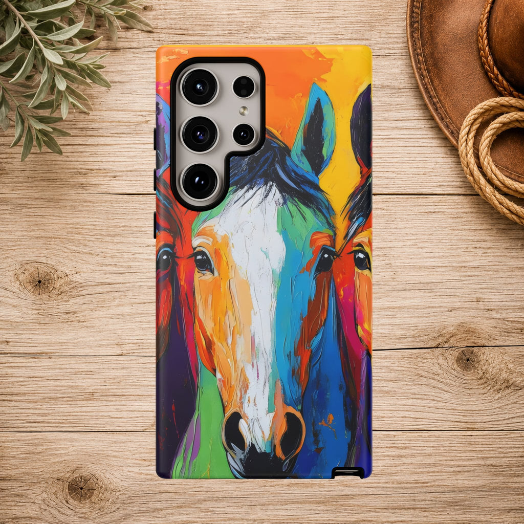 Colorful Horse Head Phone Case