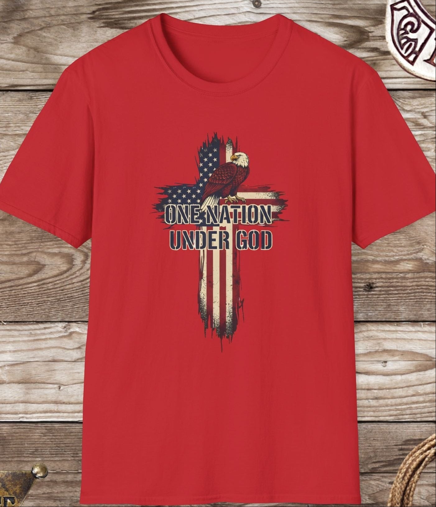 One Nation Under God Cross T-Shirt