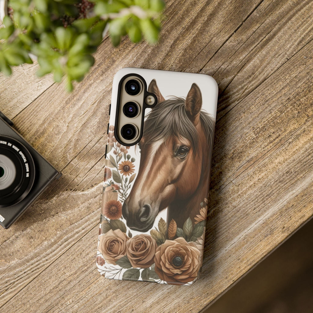 Painted Horse & Roses – Phone Case
