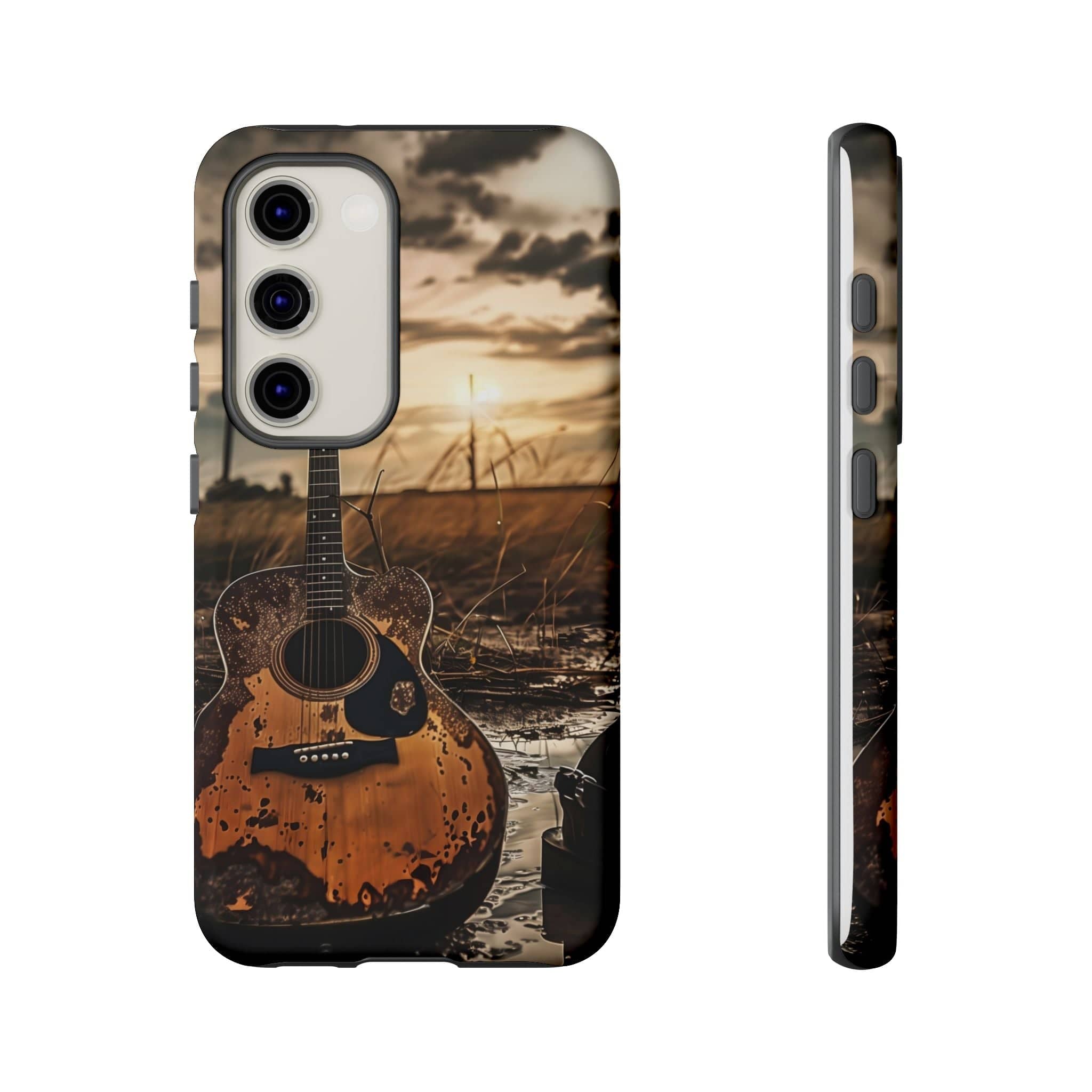 Guitar in a Wet Field -Phone Case